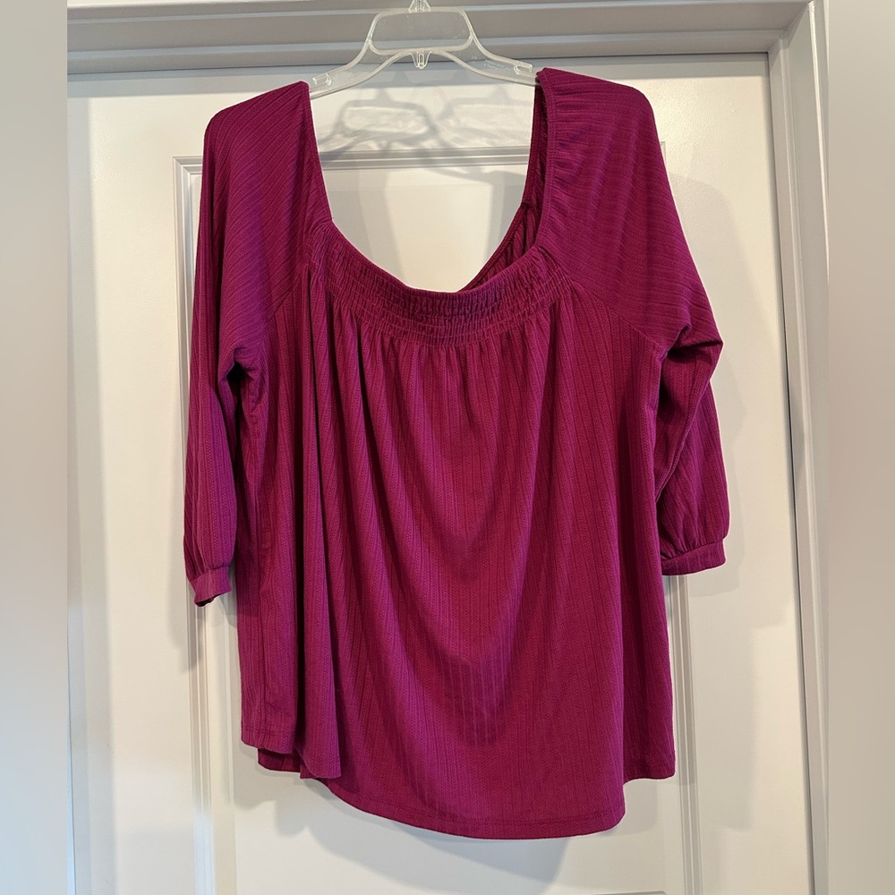Staccato 3/4 sleeve knit top